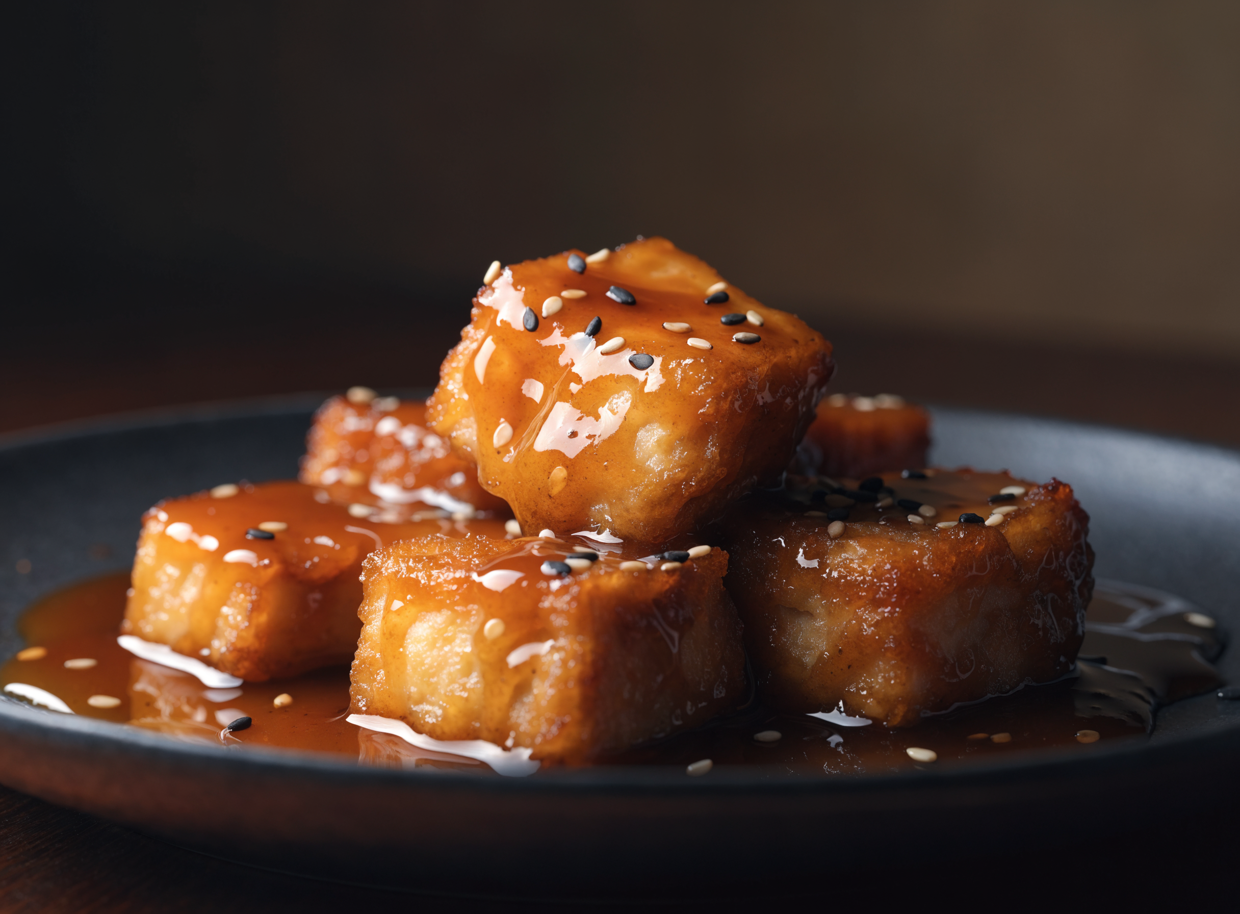 Crispy Honey Garlic Tofu