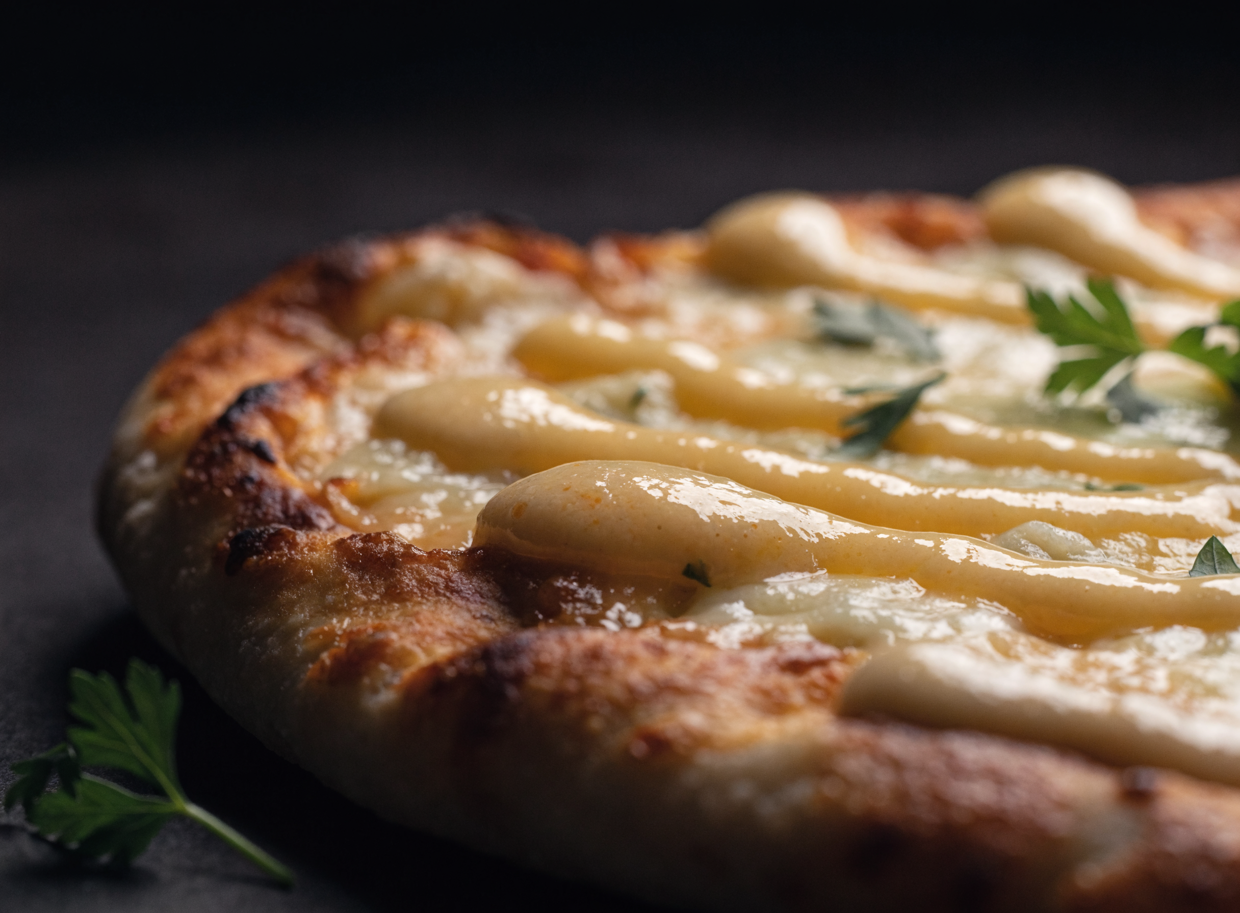 Knoflookbrood Pizza