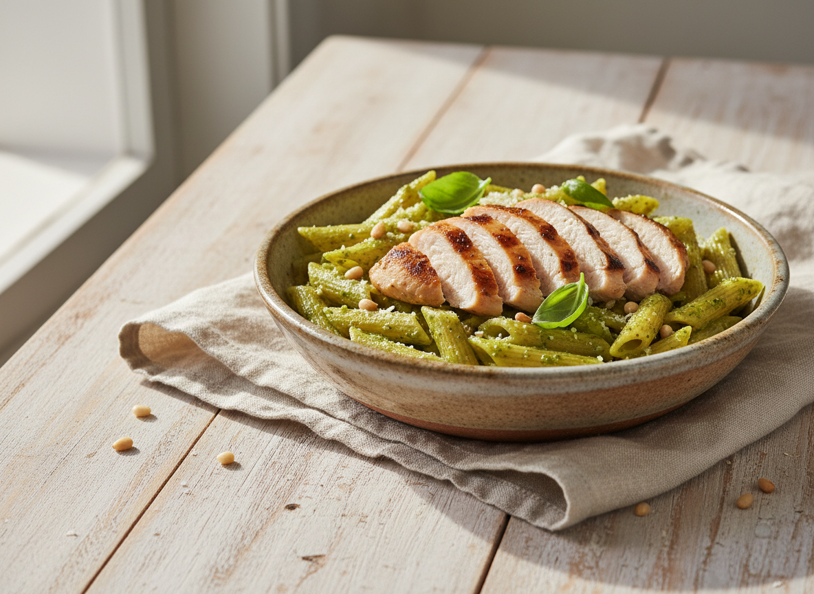 Pesto Pasta with Chicken